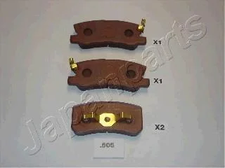 Колодки тормозные MITSUBISHI/CHRYSLER ASX/LANCER/OUTLANDER/SEBRING 07- задн. JAPANPARTS PP-505AF