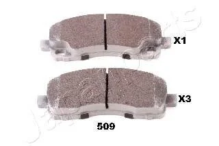 Комплект гальмівних накладок, дискове гальмо JAPANPARTS PP-509AF