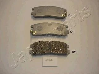 MITSUBISHI гальмівні колодки задн.Galant,Pajero JAPANPARTS PP-594AF