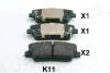 Колодки тормозные HYUNDAI/KIA SANTA FE/GENESIS/SORENTO 09- задн. JAPANPARTS PP-K11AF (фото 1)
