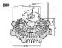 ВІСКОЗНЕ ЗЧЕПЛЕННЯ MITSUBISHI L-200 25DID 07- PAJERO 25TD 86- JAPANPARTS VC-500 (фото 3)
