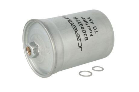 Паливний фільтр VOLVO 240, 260, 440, 460, 480 ALFA ROMEO 145, 155, 164, 166, 75, GTV, SPIDER AUDI 80 B1, 80 B4, A4 B5, A6 C5, A8 D2, ALLROAD C5, CABRIOLET B3, COUPE B3, V8 1.0-6.0 08.74-06.07 JC PREMIUM B3D002PR