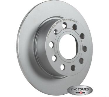 VW Диск тормозной задн.Audi A3 03-Golf V, CaddySkodaSeat (255*10) JP GROUP 1163205700