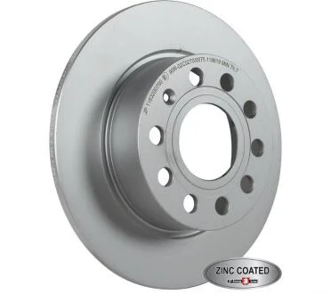 VW Диск тормозной задн.Audi A3 03-Golf V, CaddySkodaSeat (255*10) JP GROUP 1163205700