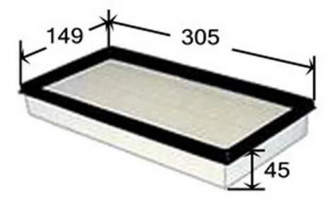 Фильтр воздушный TOYOTA CARINA E 1.6I 16V,2.0I 91- (UK) JS ASAKASHI A1505