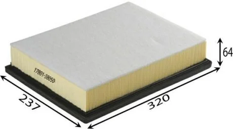 Фильтр воздушный TOYOTA LC 150 4.0l 04.08-, FJ Cruiser 08.10- JS ASAKASHI A1525