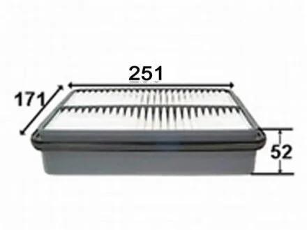 Фильтр воздушный двигателя JS ASAKASHI A171J
