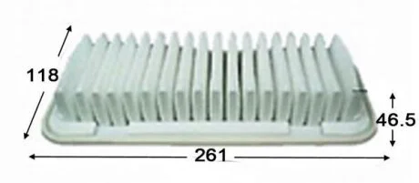 Фильтр воздушный CITROEN C1, DAIHATSU Sirion, Boon Luminas, PEUGEOT 107, TOYOTA Platz, Vitz, Yaris, JS ASAKASHI A196J