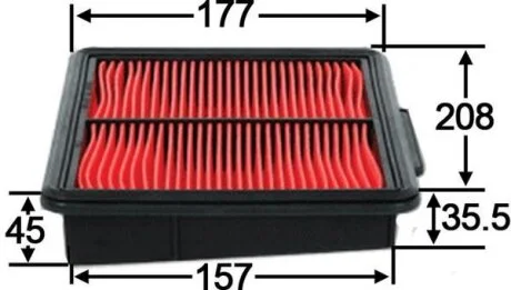 Фильтр воздушный INFINITI M37, M35, MITSUBISHI Proudia, NISSAN Fuga JS ASAKASHI A2015