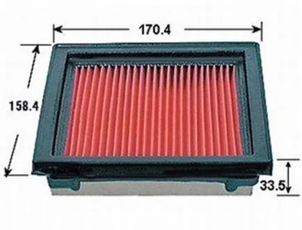 Фильтр воздушный NISSAN Micra K11 K12 1,0 1,2 1,4, Note 1,4 04- JS ASAKASHI A221J