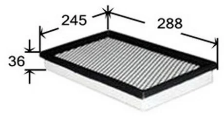 Фільтр повітряний JS ASAKASHI A2508