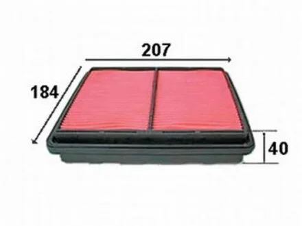 Фильтр воздушный HONDA CRX 92- 1.6 JS ASAKASHI A843J