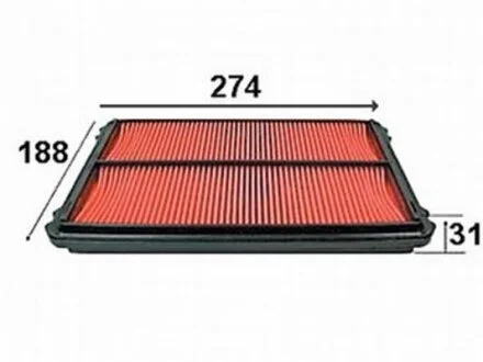Воздушный фильтр JS ASAKASHI A858J