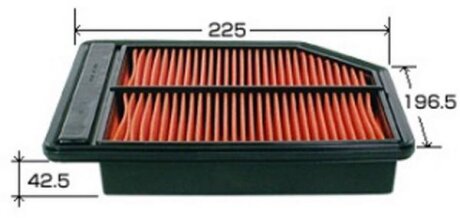 Фильтр воздушный HONDA CIVIC 1,8l 05-09 JS ASAKASHI A886J