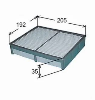 Фильтр воздушный Matiz JS ASAKASHI A9206