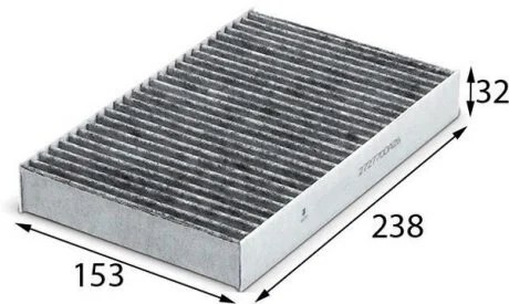 Фильтр салона RENAULT FLUENCE/NISSAN JUKE (уголь.) JS ASAKASHI AC0182C