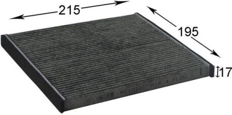 Фильтр салона (угольный) TOYOTA Avensis 03-08, Corolla 00-06, FJ Cruiser 07-, Rav4 00-10* JS ASAKASHI AC101JC