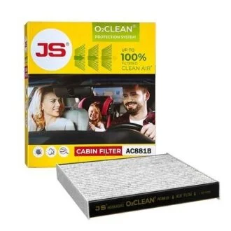 Фільтр повітряний кондиціонера (салону) біофункціональний JS ASAKASHI AC881B