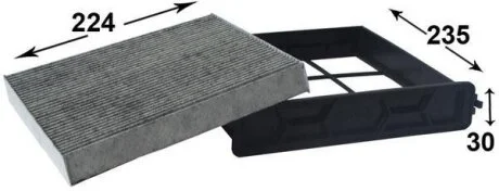 Фильтр салона (угольный) HONDA ACCORD/ACCORD TOURER 2.0I 16V, 2.4I 16V, 2.2I-CTDI 02.10- JS ASAKASHI AC881C