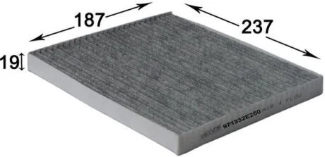 Фильтр салона HYUNDAI/KIA TUCSON/iX35/SPORTAGE 10- (уголь.) JS ASAKASHI AC9407C