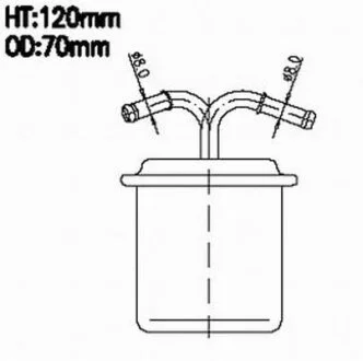 Фильтр топливный SUBARU Forester 2,0 2,5 01-, Legacy 2,5 -03 JS ASAKASHI FS317J