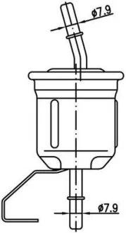 Фильтр топливный TOYOTA LAND CRUISER PRADO 10- JS ASAKASHI FS3213