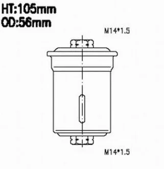 Фильтр топливный TOYOTA LAND CRUISER 95- JS ASAKASHI FS6042