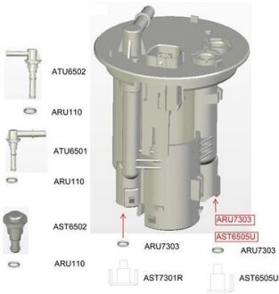 Фильтр топливный MITSUBISHI Grandis 2.4l -05 JS ASAKASHI FS6505U