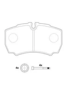 Гальмівні колодки задні Iveco Daily Jurid 29123 09560