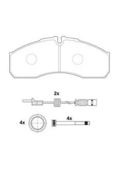 Гальмівні колодки, дискові Jurid 2916009561