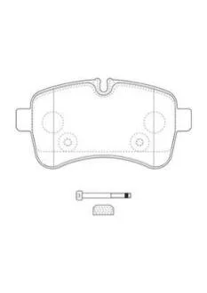 Тормозные колодки задние (20.8 мм) (система BREMBO) Iveco Daily 02- Jurid 2923209560