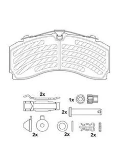 Колодки гальмівні(комплект на вісь) Jurid 29246 05390