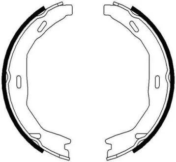 DB щоки ручного гальм. C204 07- Jurid 362561J