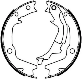 HYUNDAI Тормозные колодки ручного тормоза Getz Jurid 362639J