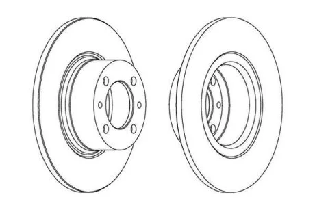 Диск гальмівний ВАЗ 2101 передн. (2 шт.) Jurid 561074J