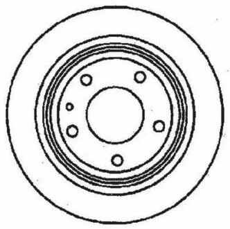 Гальмівний диск задній BMW 5 (E34) Jurid 561477JC