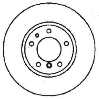 Тормозной диск передний BMW E34 87- 520i 24V,525i(24V),530i,535i Jurid 561478JC