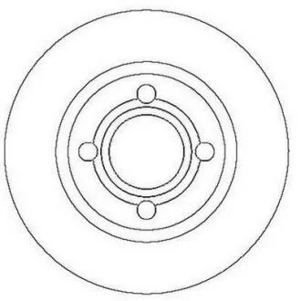 Гальмівний диск передній Audi 80 (1991->) Jurid 561689JC