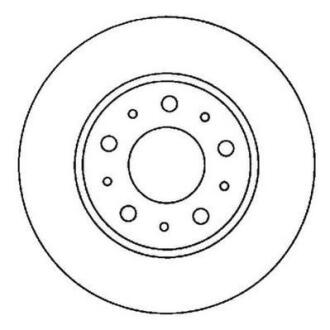 Гальмівний диск передній Volvo 850, 940, C70, S70, S90, V70, V90, XC70 (1996->) Jurid 561866JC
