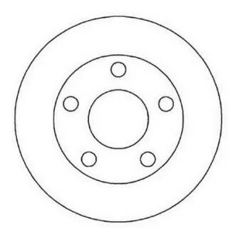 Гальмівний диск задній Audi A4 / VW Passat Jurid 562005JC