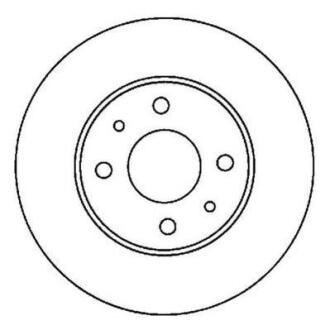 NISSAN диск гальмівний передній ALMERA 1.4I 16V Jurid 562024JC
