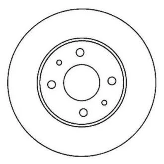 NISSAN диск гальмівний передній ALMERA 1.4I 16V Jurid 562024JC