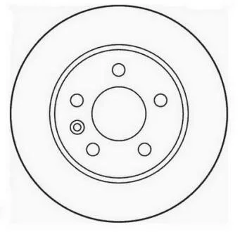 Гальмівний диск передній MERCEDES-BENZ Vito 1996-2003р. Jurid 562054JC