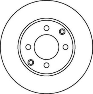 Гальмівний диск передній Peugeot 208, 206, 306 / Citroen Xsara Jurid 562055JC