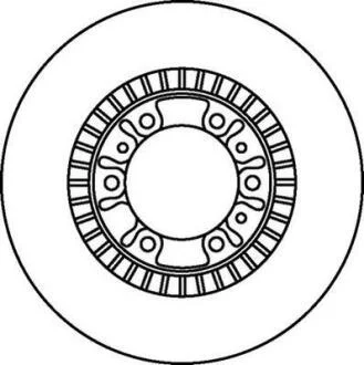 Гальмівний диск передній CITROËN Xantia / MITSUBISHI Pajero, L200 Jurid 562067JC