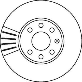 Гальмівний диск передній Opel Astra G / Chevrolet Astra, Corsa Jurid 562069JC