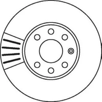 Тормозной диск передний вентилируемый 256х24мм Opel Astra G 98-05 Jurid 562069JC