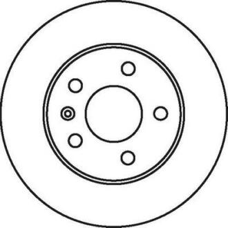 Гальмівний диск задній Opel Astra, Combo, Corsa, Meriva, Zafira Jurid 562072JC