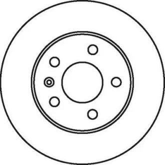 Гальмівний диск задній Opel Astra, Combo, Corsa, Meriva, Zafira Jurid 562072JC