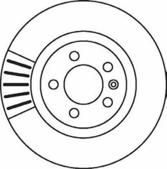 Тормозной диск передний (вентилириемый) (280x24) VW T4 90-03 (15") Jurid 562080JC
